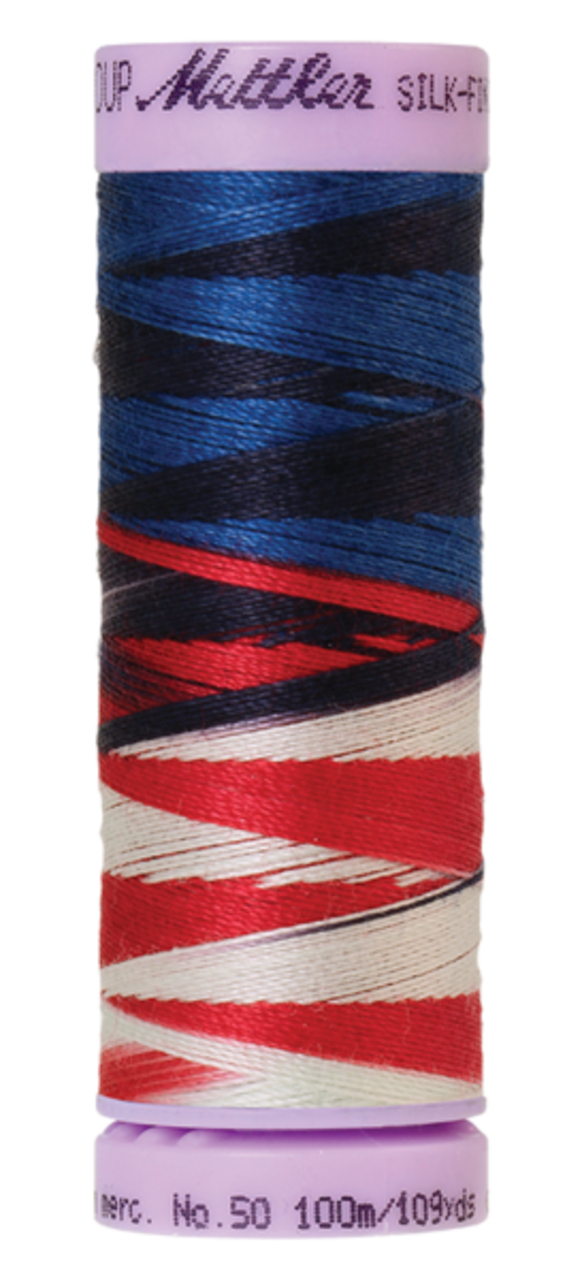 Patriotic (9075-9823) | Silk-Finish Cotton Multi 50wt (100M / 109Y) | Mettler Thread